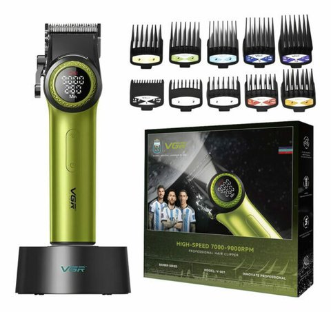 VGR V-001 Professional Hair Clipper For Men, Lime Green