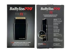 BaBylissPRO® FOILFX02™ Cordless Black Metal Double Foil Shaver