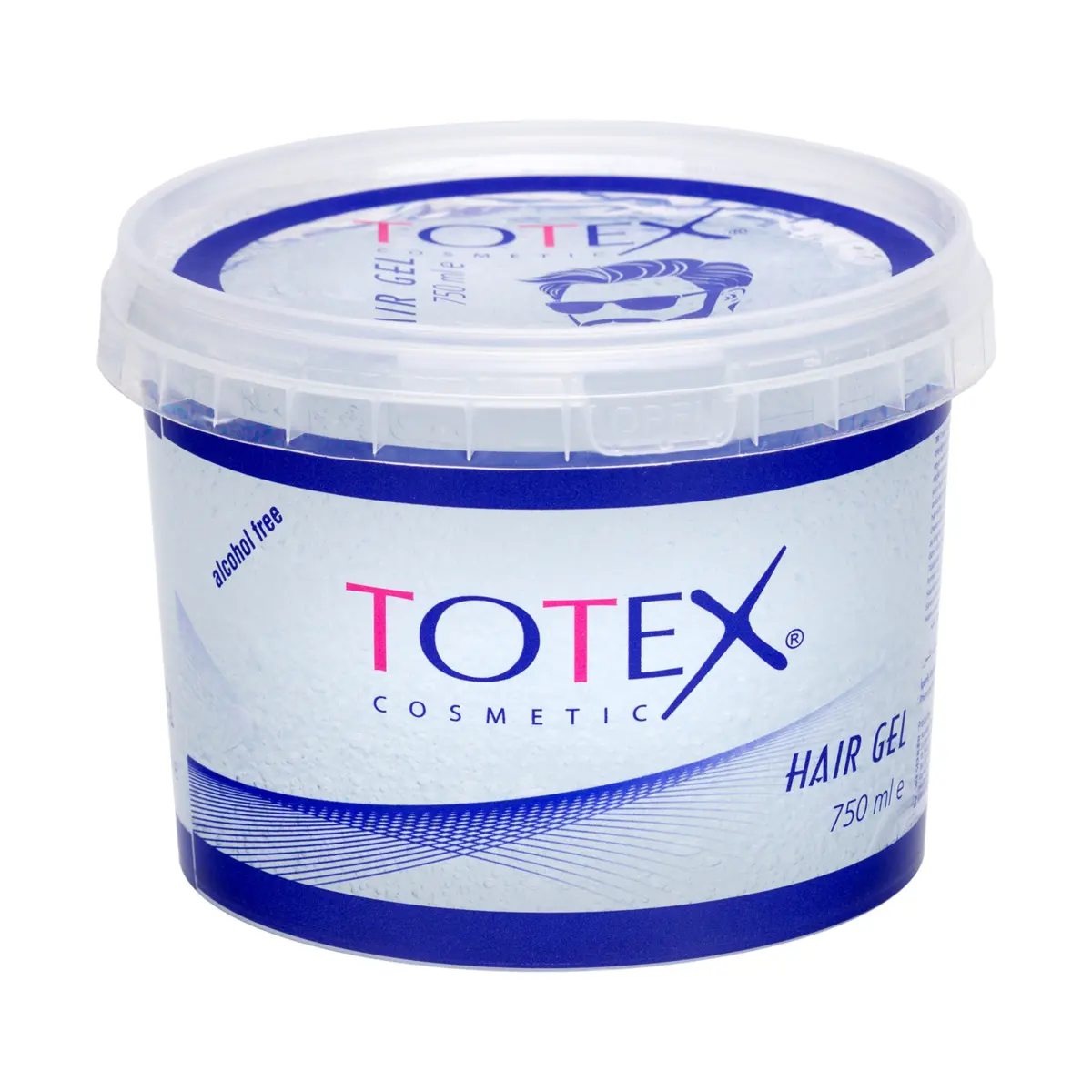Totex Extra Strong clear hair gel 750 ml tub